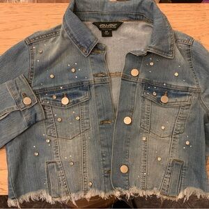Jeweled Jean Jacket - Crop - M